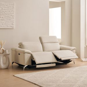 메이든 헤드틸팅 3인용 전동 리클라이너 가죽소파(양방향)