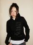 LETTERING HOODIE, BLACK