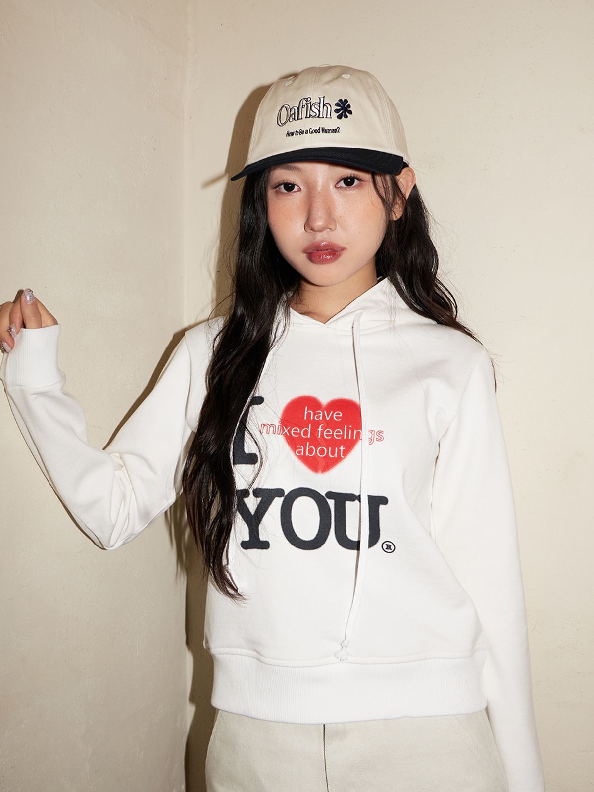 오피쉬(OAFISH) I HAVE HOODIE, WHITE