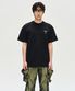 유니섹스 스툴 패치 로고 티셔츠 atb1329u(BLACK)
