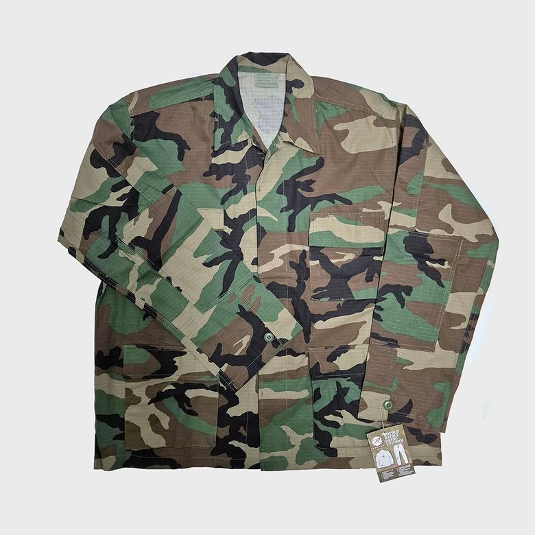 5944 립스탑 BDU 셔츠 우드랜드카모
