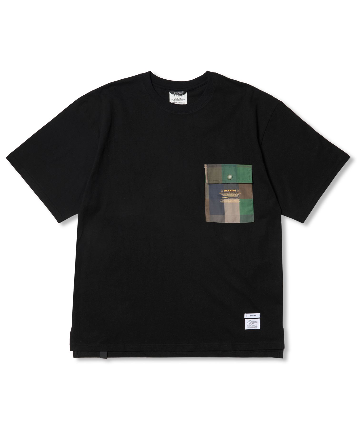 [STIGMA] Camouflage STGM Semi-oversized T-shirts /追跡付 MUSINSA | STIGMA Square Camouflage Pocket Oversized Short