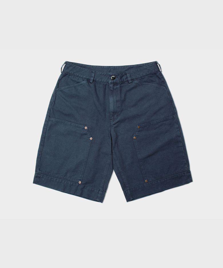 DOUBLE KNEE SHORT PANTS [Vintage Indigo]