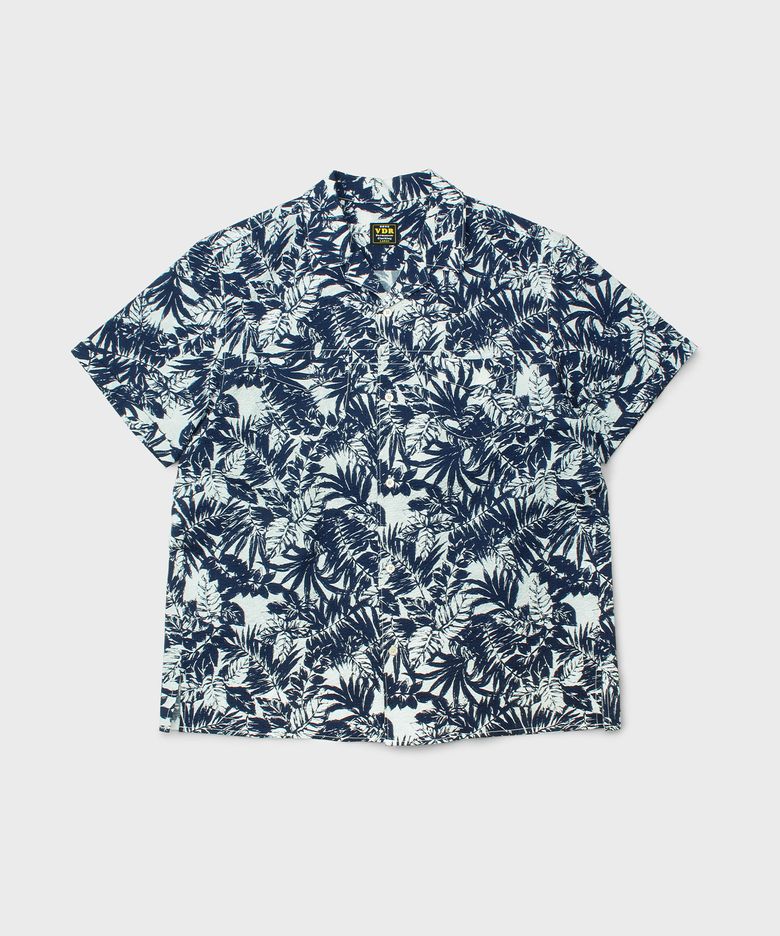 BOTANICAL HAWAIIAN SHIRTS [Bigwave Indigo]