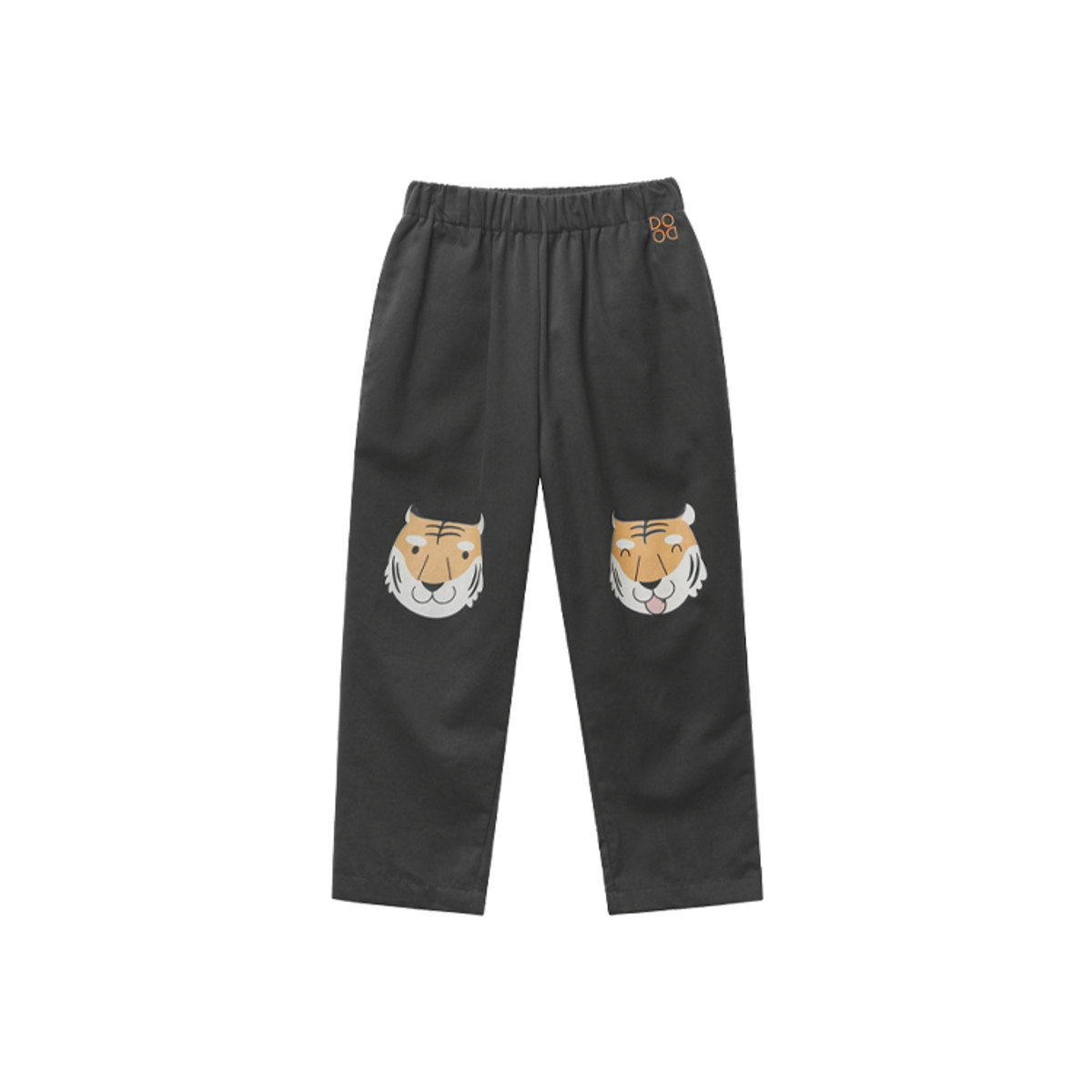 라메종드도도(LA MAISON DE DODO) Simply Dodo Pants with Tigers (Dark Charcoal)_아동용 바지
