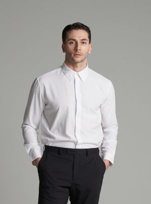 [M~5XL] 세미와이드 카라 셔츠_2 COLOR