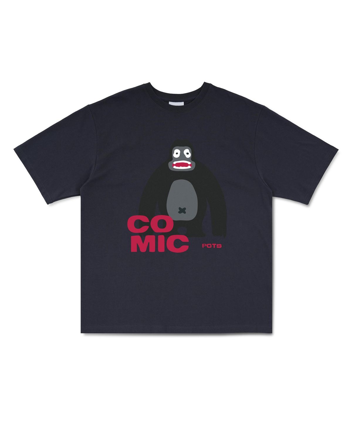 퍼츠(POTS) GORILLA TEE [CHACOAL]