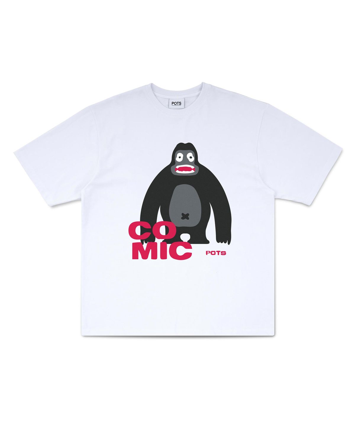 퍼츠(POTS) GORILLA TEE [WHITE]