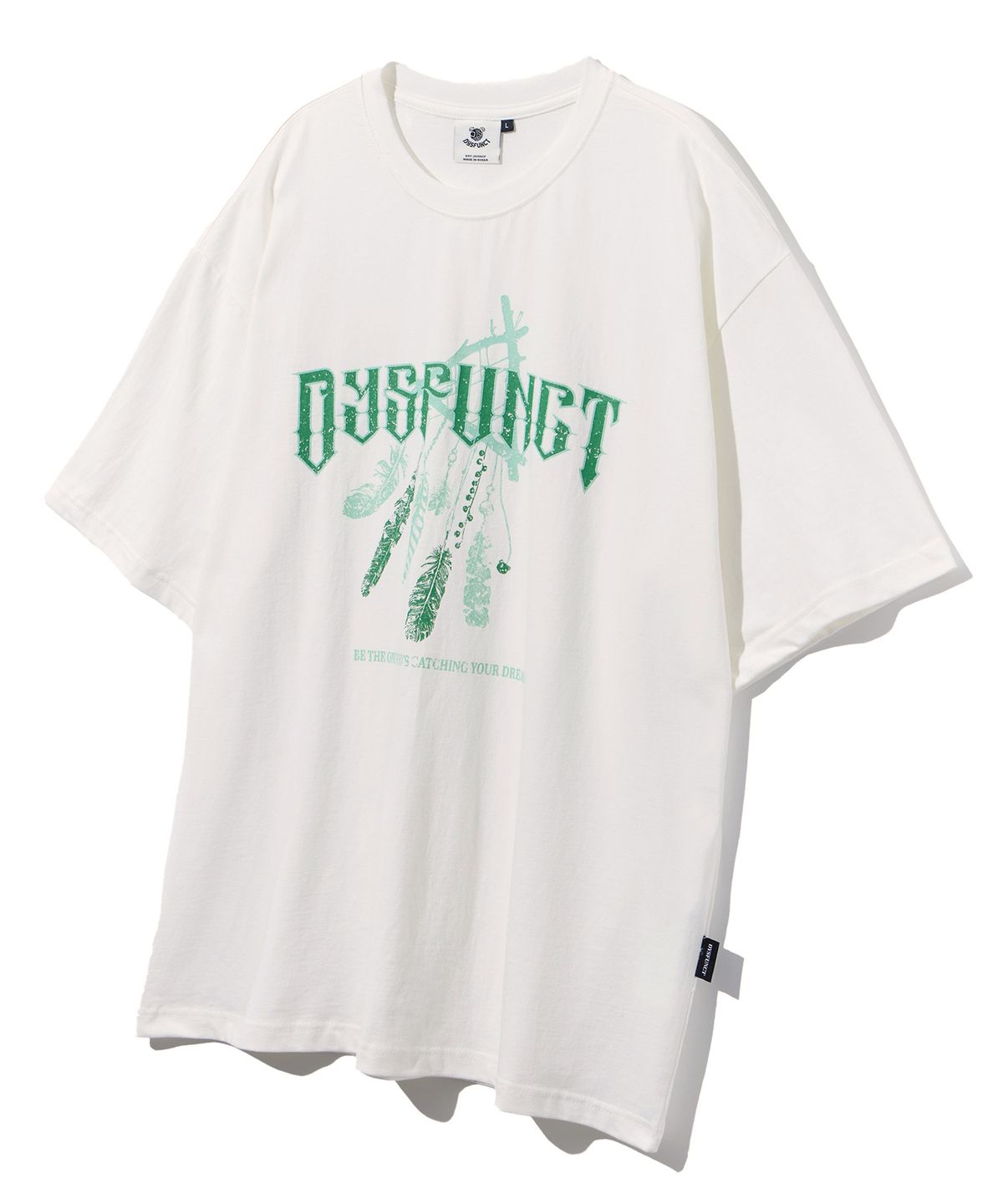 디스펑트(DYSFUNCT) DREAM CATCHER PIGMENT T-SHIRT (CREAM)