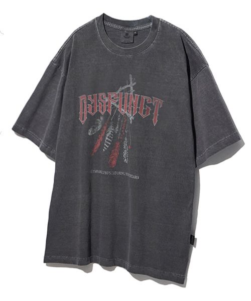 DYSFUNCT☆DREAM CATCHER PIGMENT T-SHIRT MUSINSA | DYSFUNCT DREAM CATCHER PIGMENT T-SHIRT (CHARCOAL RED)