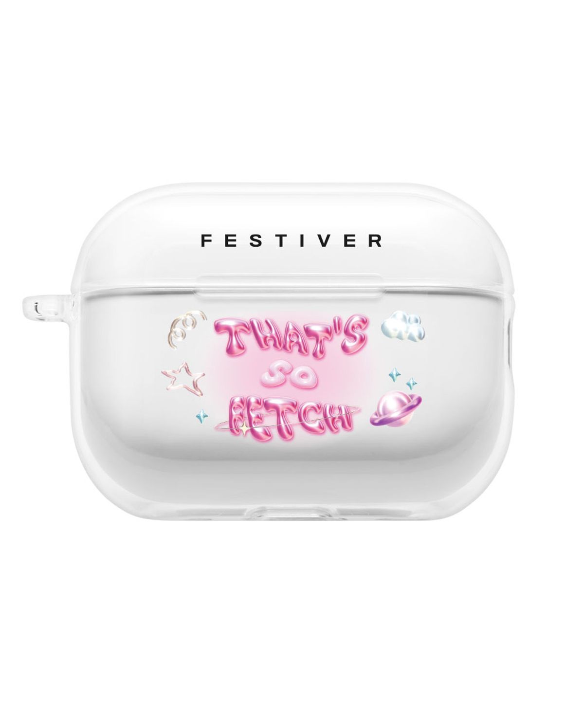 페스티버(FESTIVER) 어도러블 핑크 머쨍이 에어팟 케이스