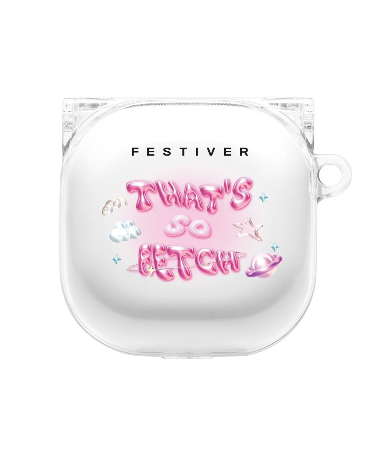 페스티버(FESTIVER) 어도러블 핑크 머쨍이 버즈 케이스