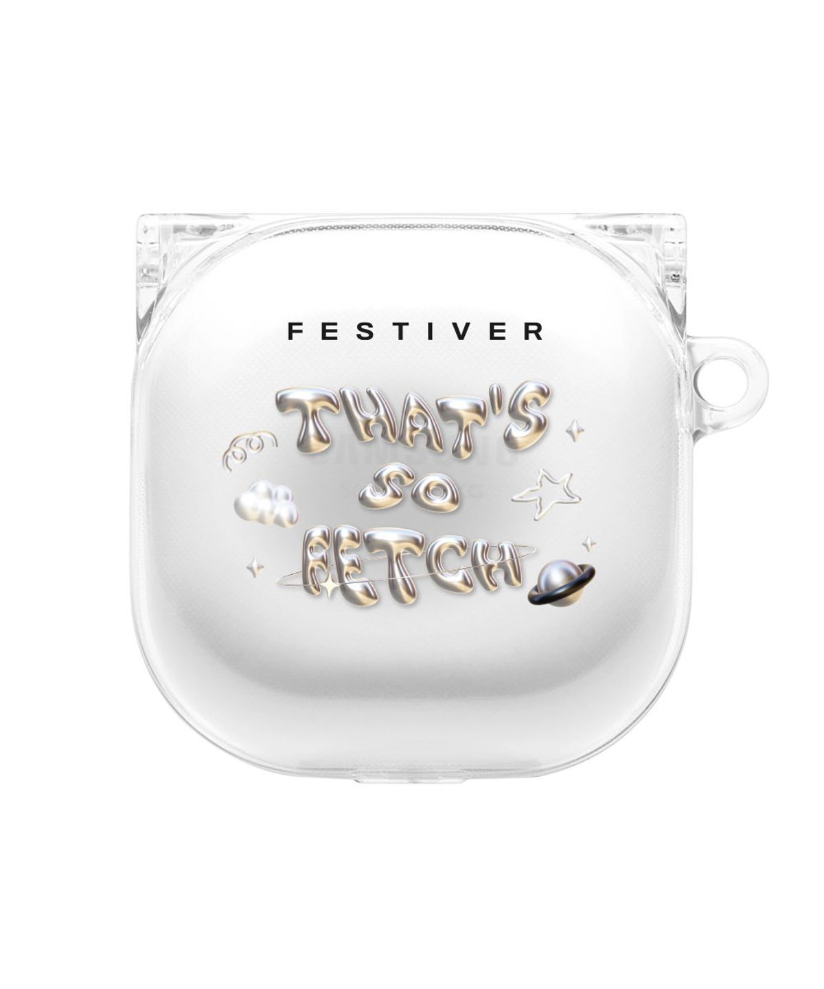 페스티버(FESTIVER) 어도러블 실버 머쨍이 버즈 케이스