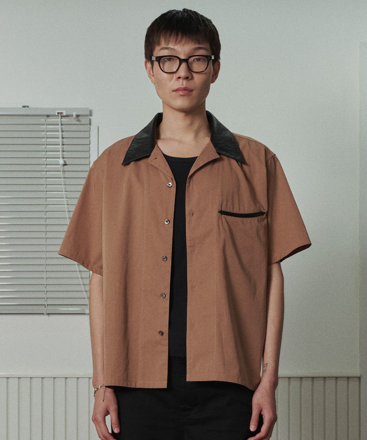 무라(MURRA) 웨스턴 볼링 셔츠 _ 브라운