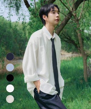 [오정규X드로우핏] 린넨 컴포터블 오버핏 셔츠 [5COLORS]