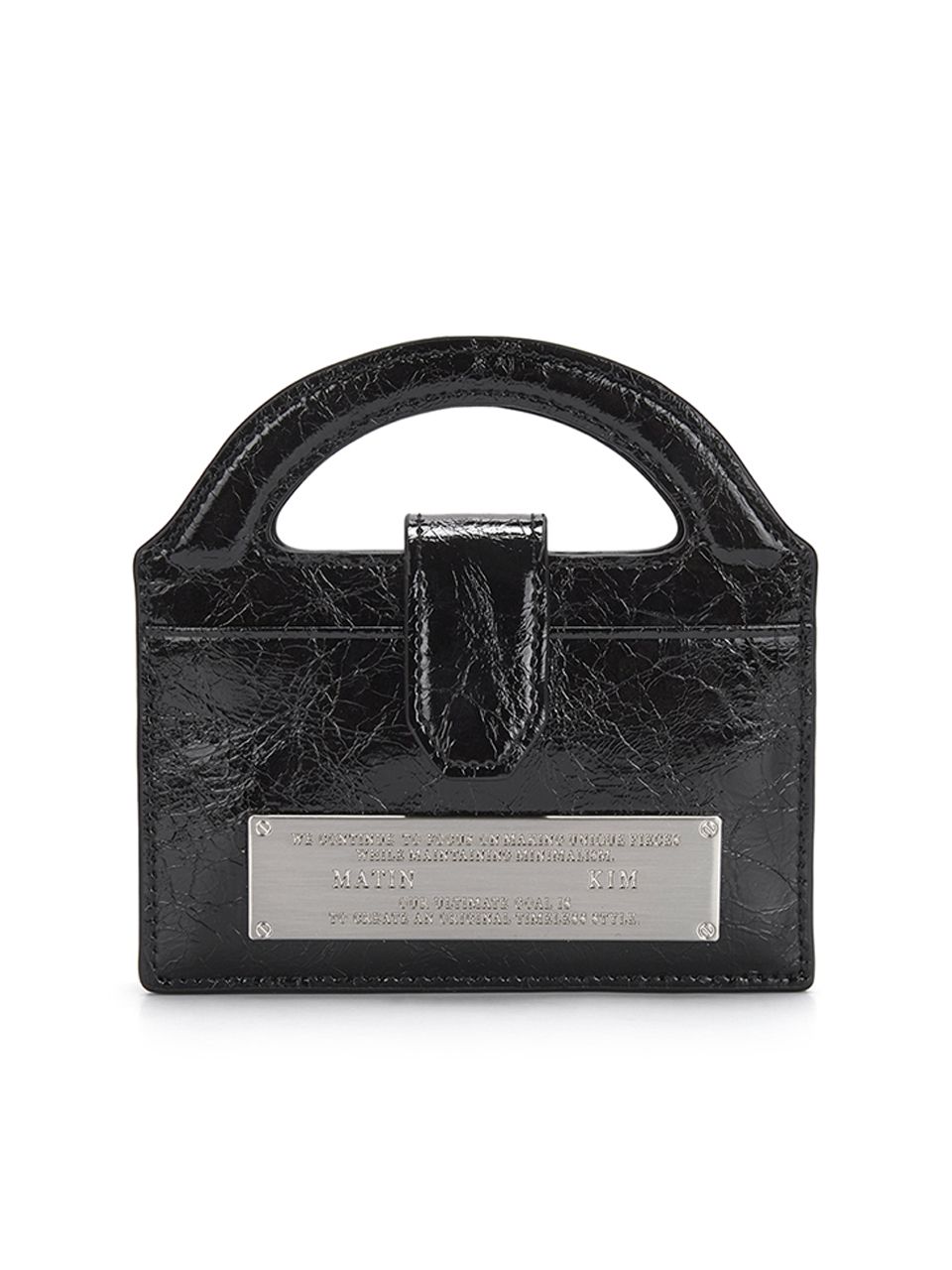 独創的 HANDLE KIM MATIN | MUSINSA ACCORDION BLACK IN WALLET CHAIN バッグ