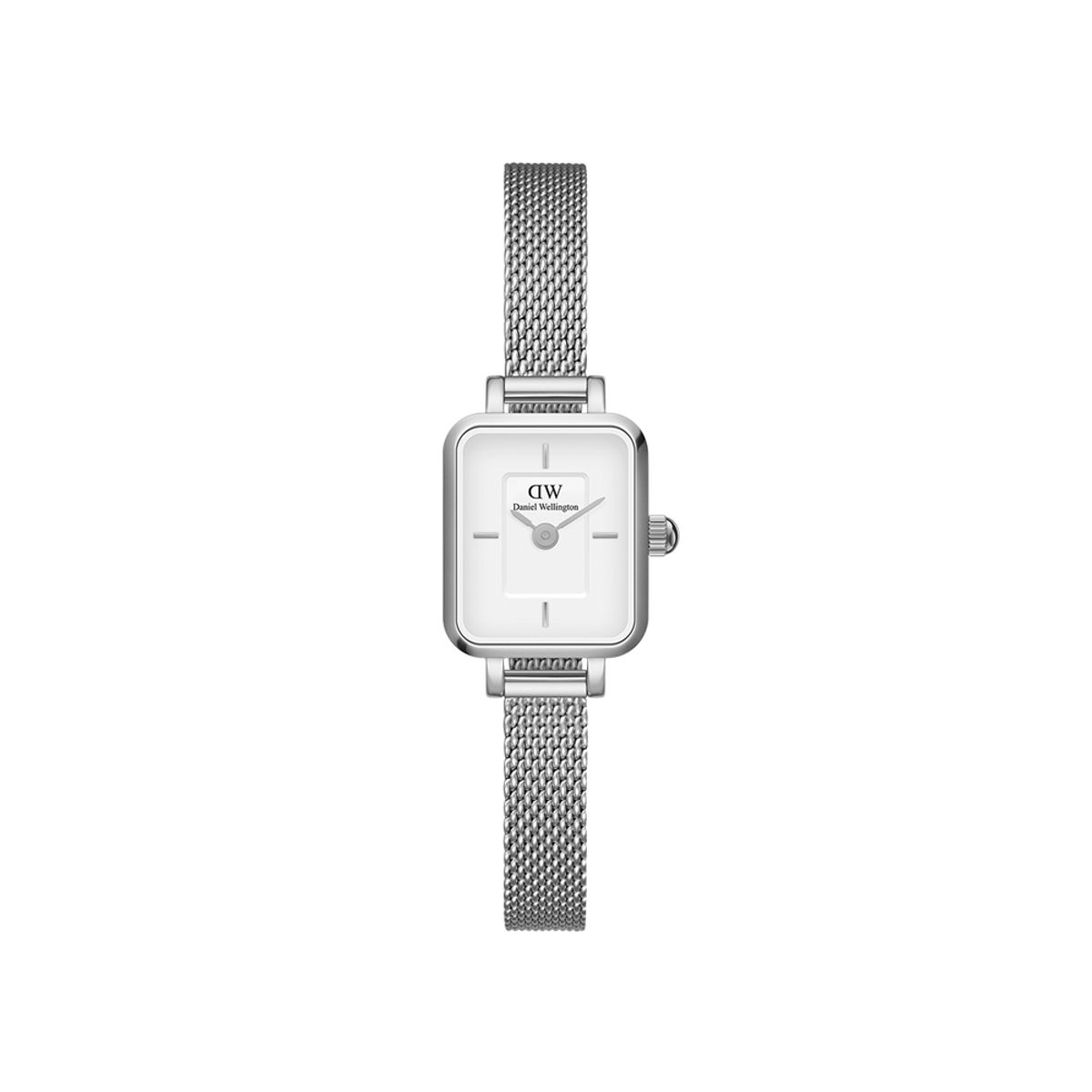 다니엘 웰링턴(DANIEL WELLINGTON) QUADRO MINI STERLING 실버 밀레니즈 메시 여성시계