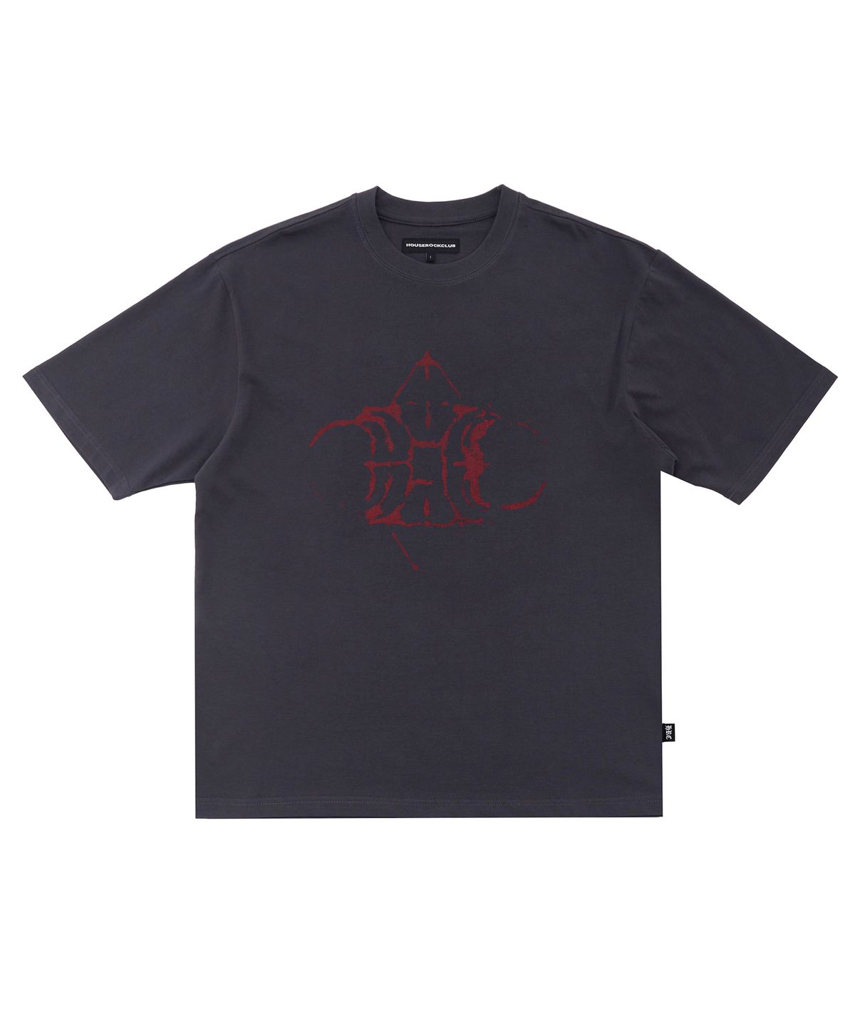 하우스 락 클럽(HOUSE ROCK CLUB) ROCK LOGO TEE - CHARCOAL