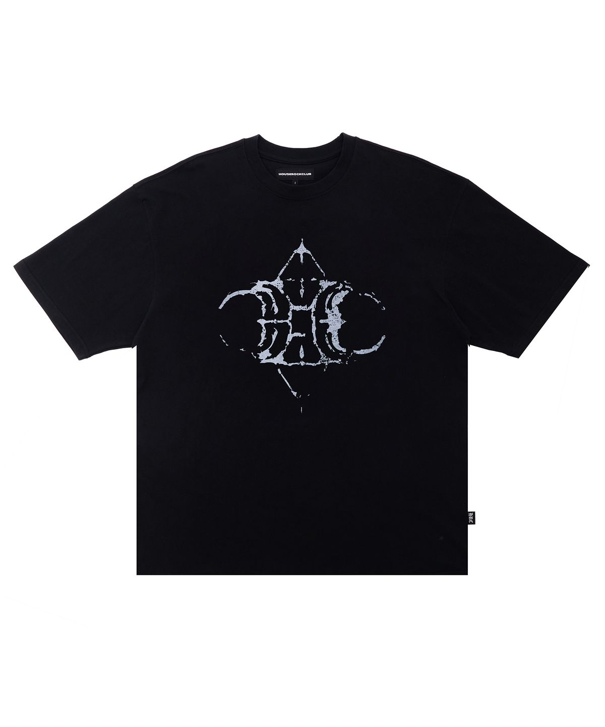 하우스 락 클럽(HOUSE ROCK CLUB) ROCK LOGO TEE - BLACK