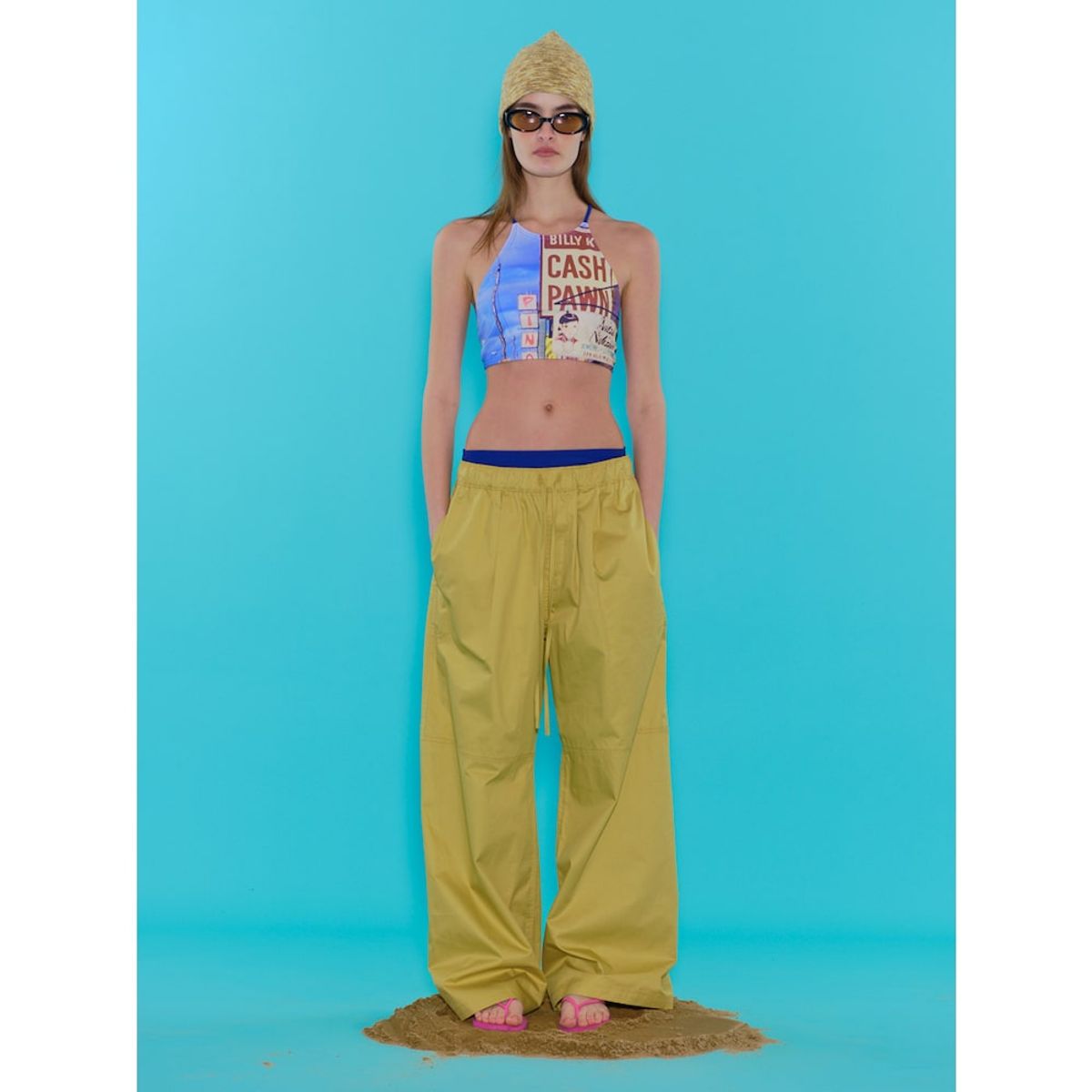 샌드 사운드(SAND SOUND) Wide Banding Cotton Pants  Mustard