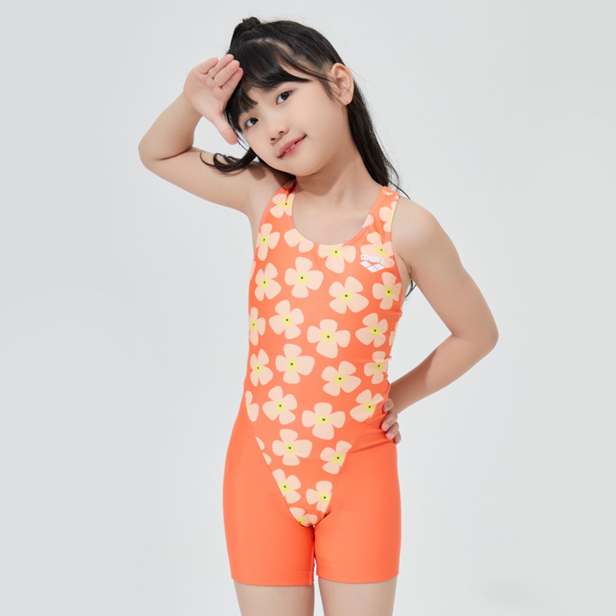아레나 키즈(ARENA KIDS) 컬러팜 아동 3부 반신 레이서백 A4SG1GL08ORG