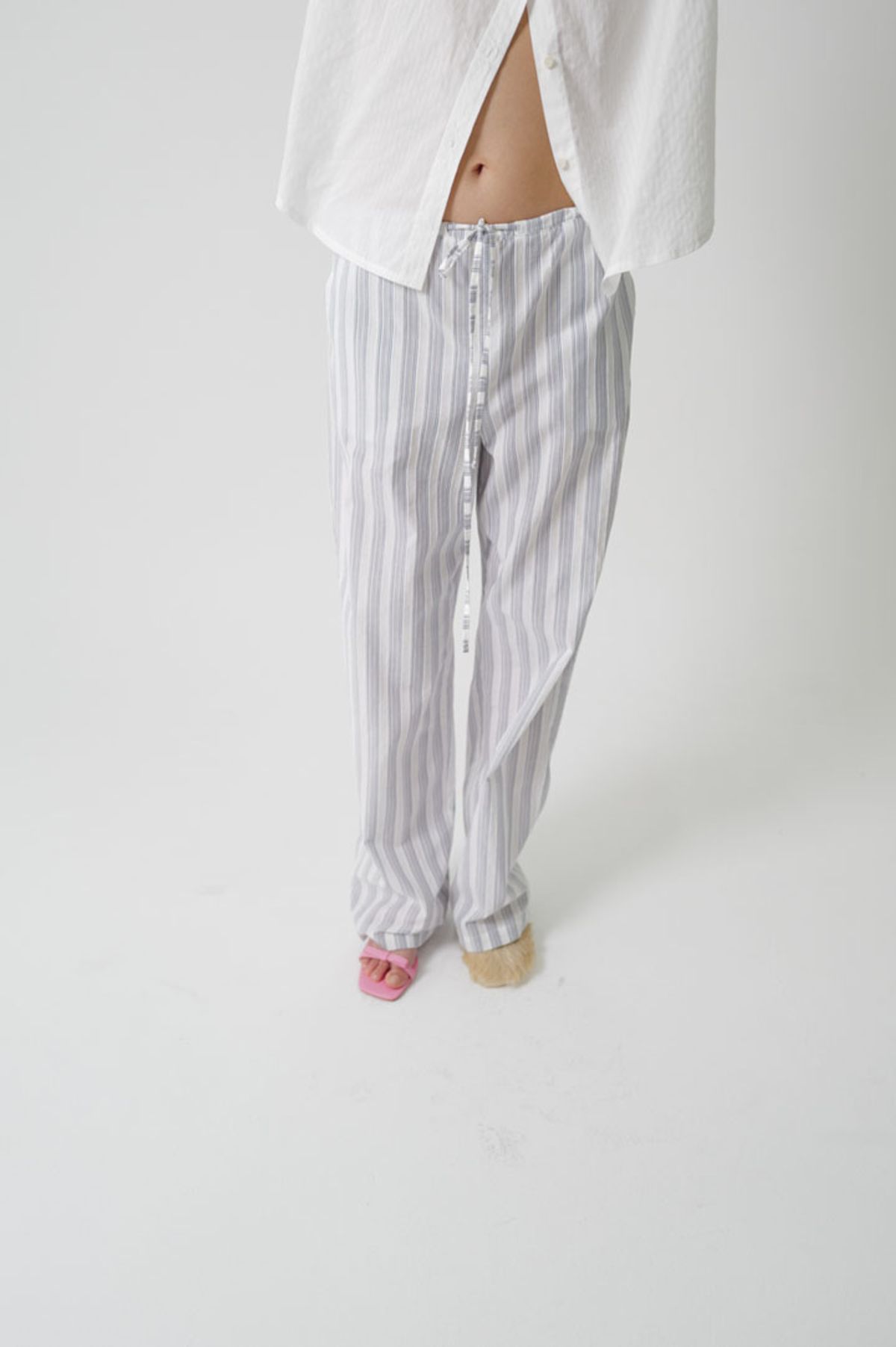 수수무(SUSUMU) SHIRTS PANTS - white grey