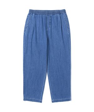 남여공용 데님 풀밴딩 세미와이드 팬츠[LT-INDIGO](UA4DP86_03)