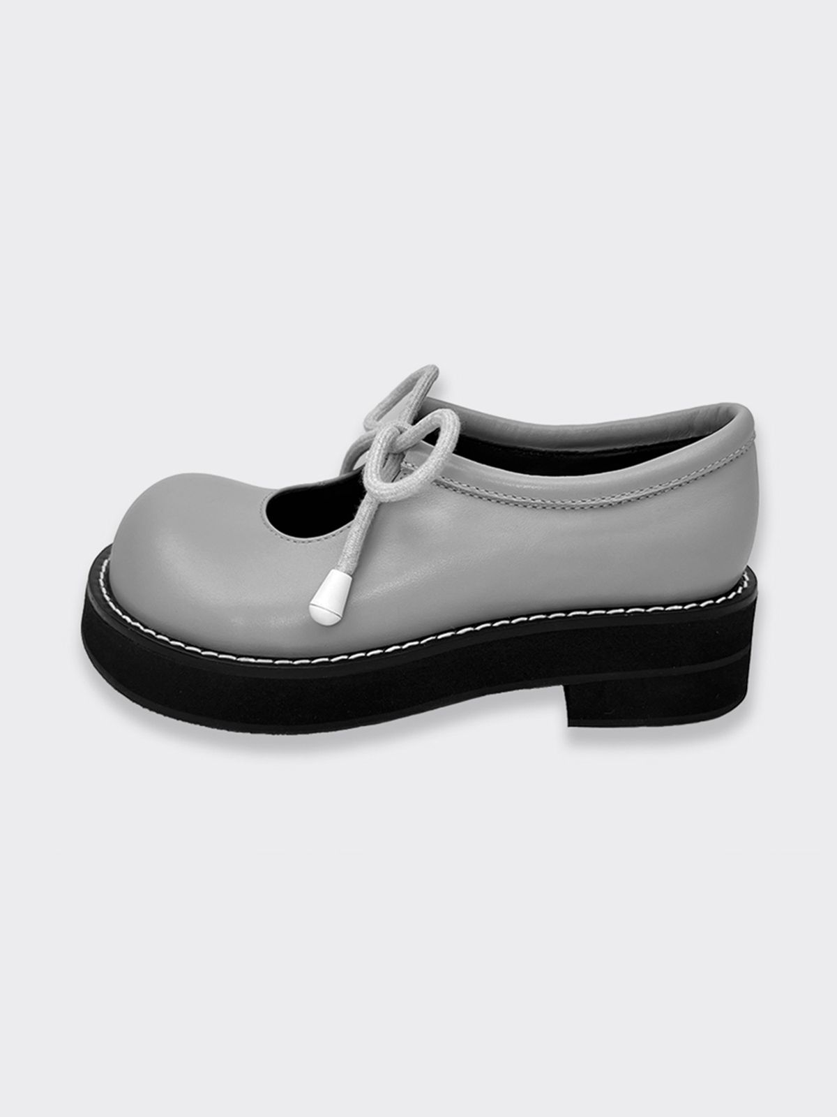 히푸(hippu) Ribbon Shoes Women [Gray]