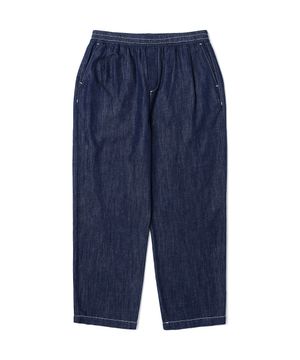 남여공용 데님 풀밴딩 세미와이드 팬츠[DK-INDIGO](UA4DP86_07)