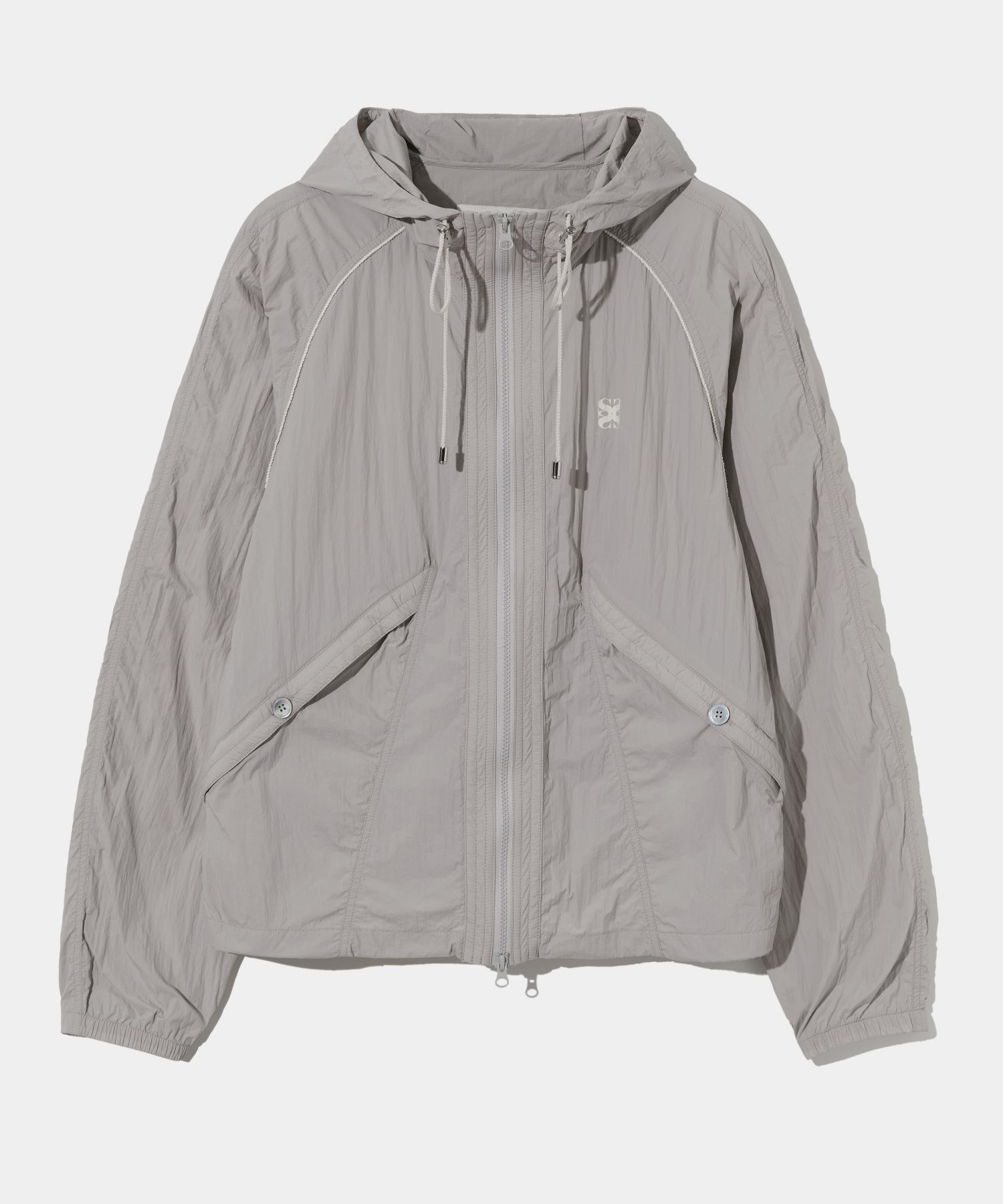 MUSINSA | SATUR Parasale Hood Zip-Up Jacket Utility Gray