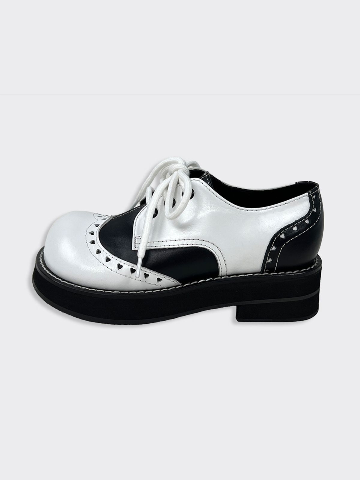 히푸(hippu) Heart Derby Shoes  Women [Black]