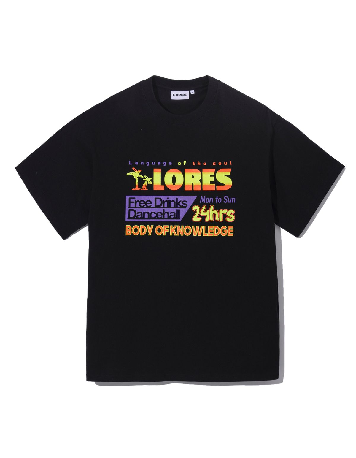 로어즈(LORES) Dancehall S/S Tee - Black