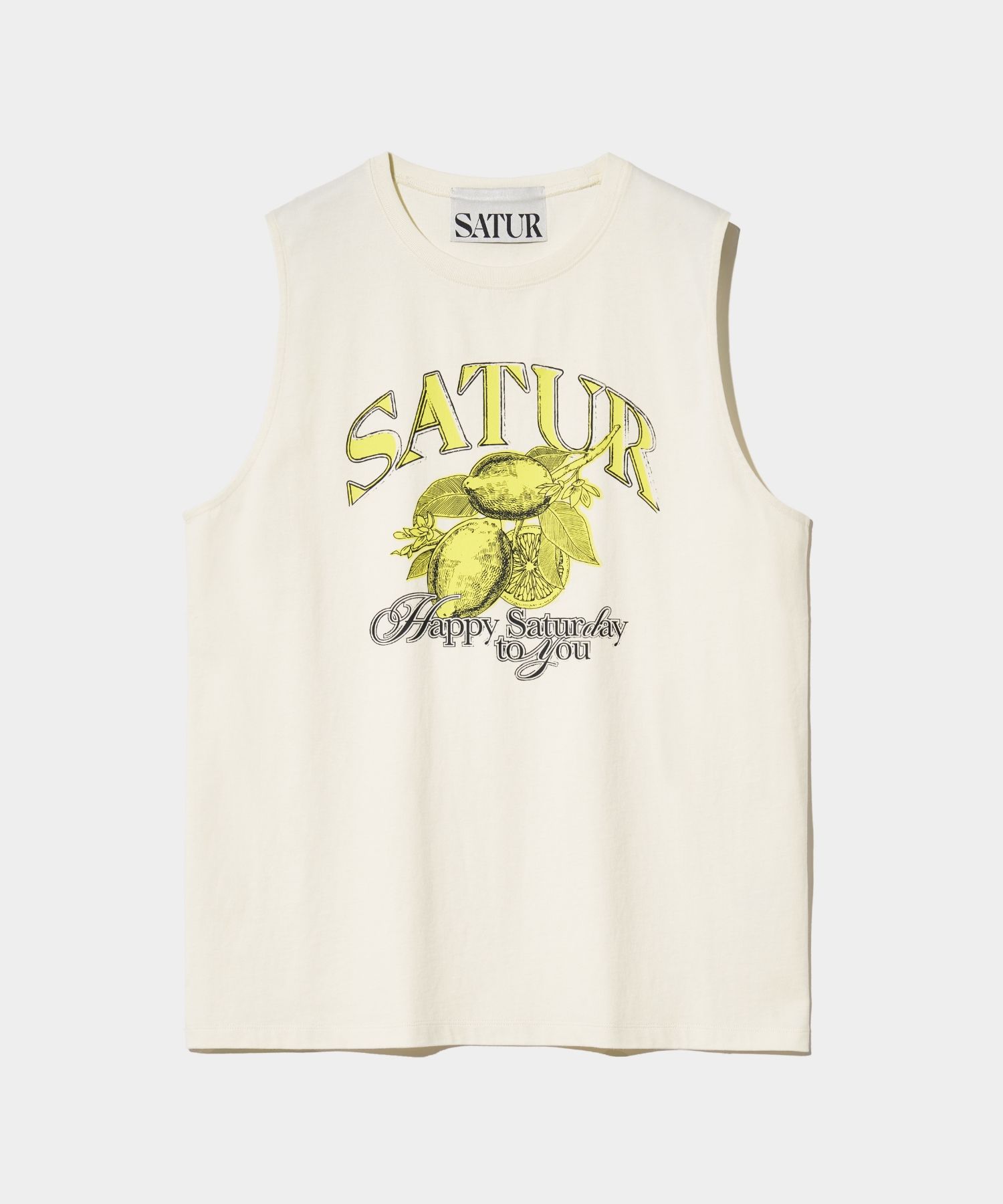 ★2024SS新作★SATUR★Citron Summer Graphic Sleeveless MUSINSA | SATUR Citron Summer Graphic Sleeveless Retro Ivory