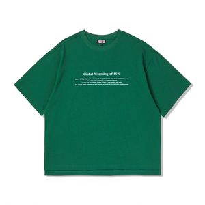 오버핏 글로벌 워닝 반팔 티셔츠