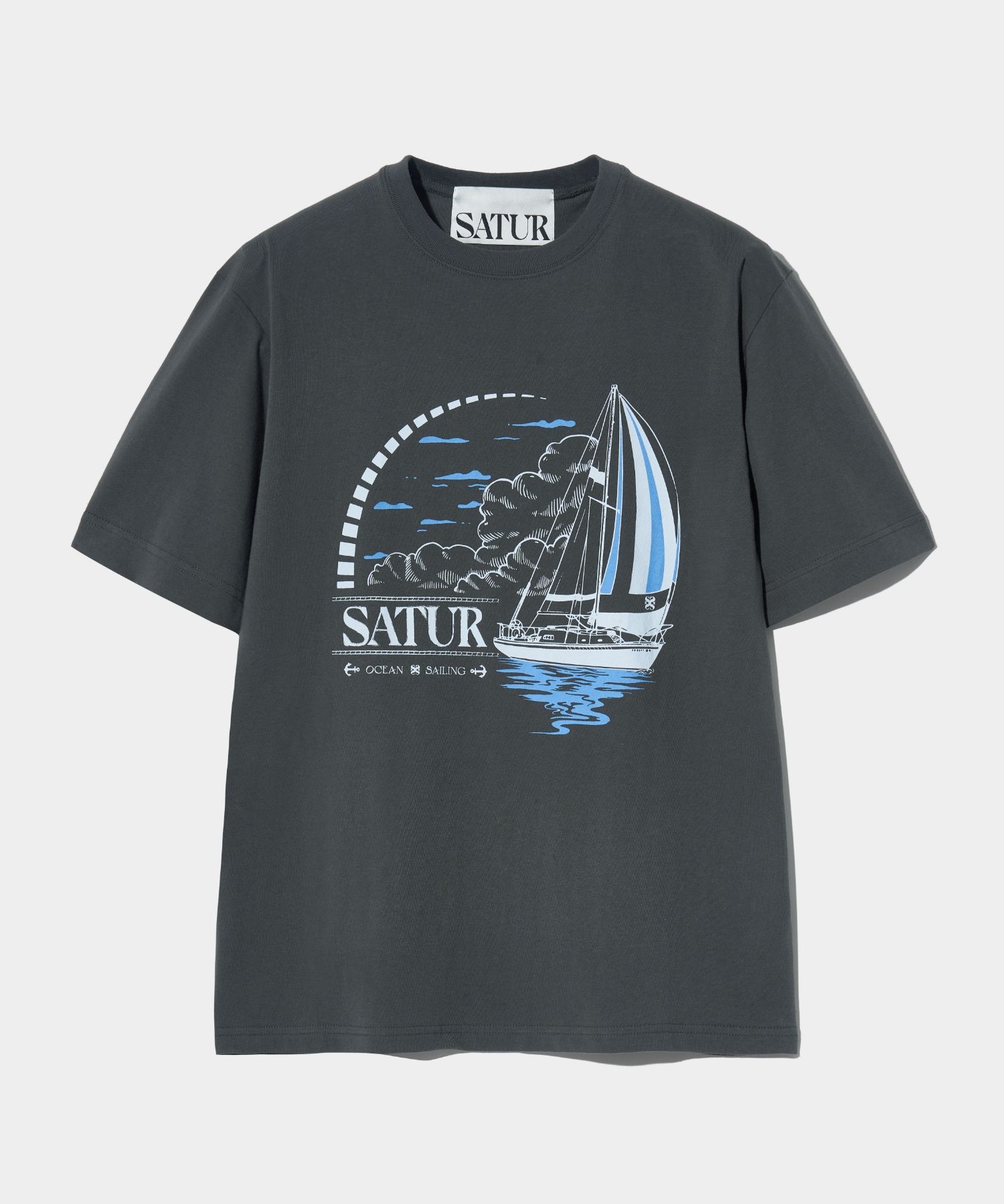 ★送料・関税込★SATUR★Sailing Graphic T-Shirt★ MUSINSA | SATUR Sailing Graphic Short Sleeve T-shirt Resort