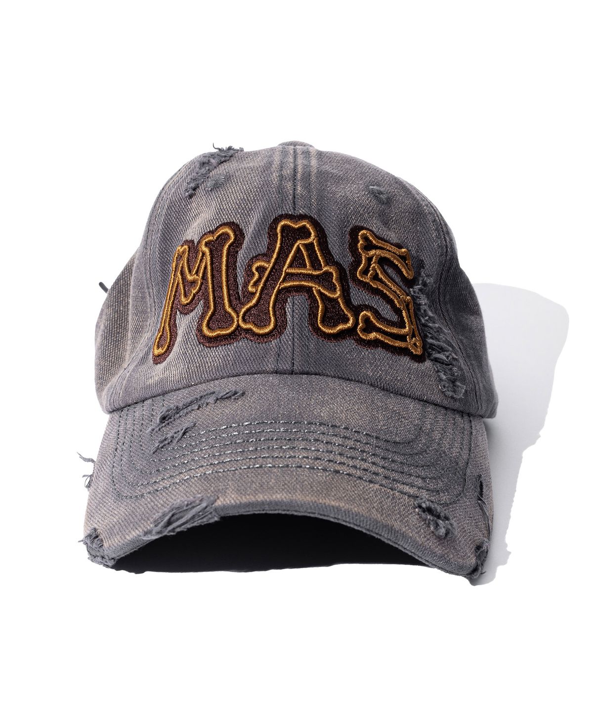 매스노운(MASSNOUN) MAS 본 워시드 다잉 빈티지 볼캡 MSFAC002-GY