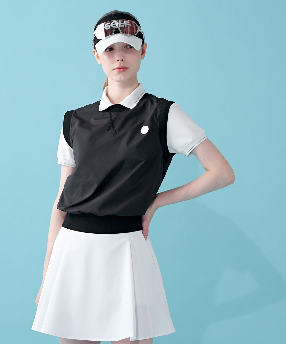 크림골프(KLIMGOLF) 턱 플레어 스커트