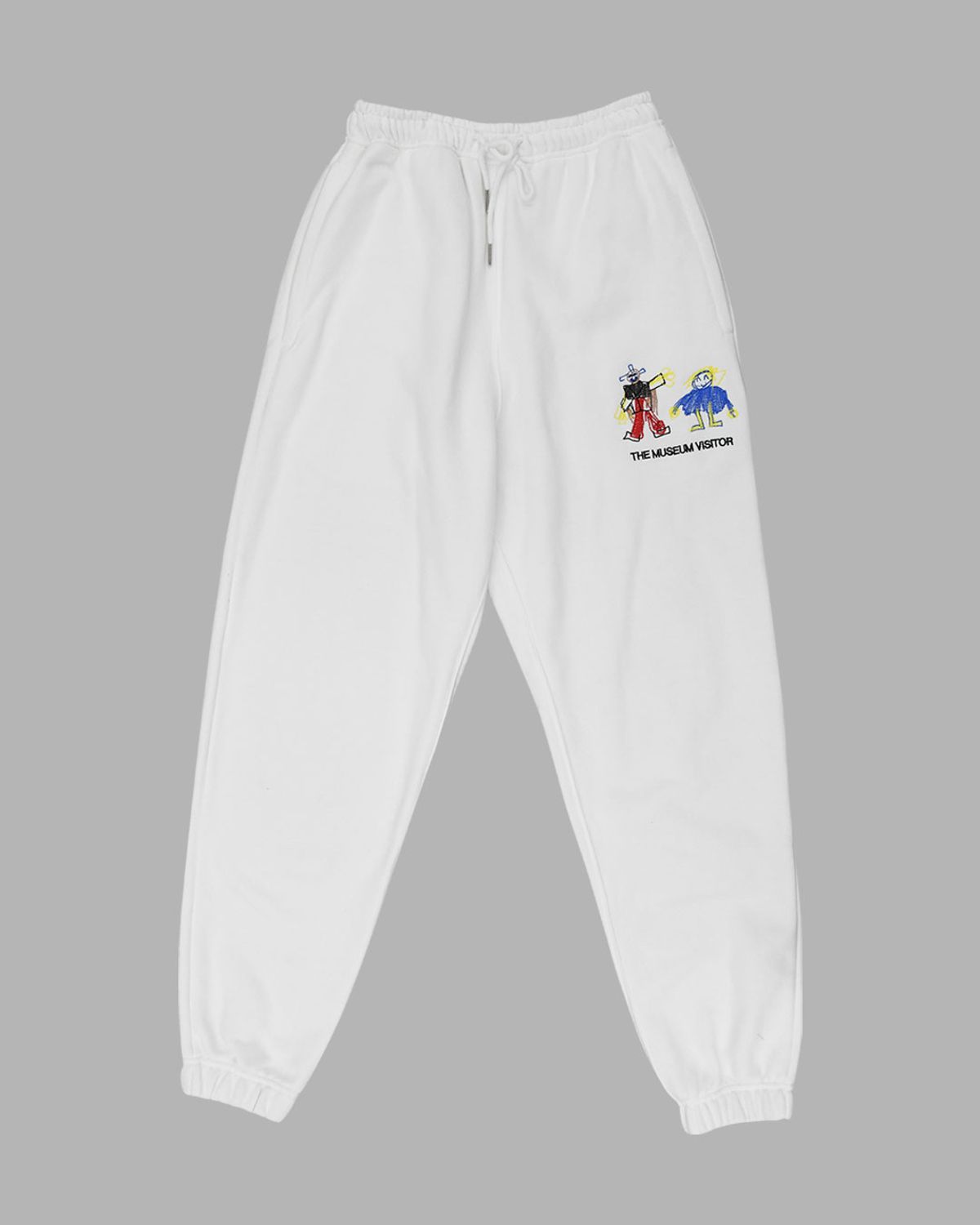더뮤지엄비지터(THEMUSEUMVISITOR) 21 IN PARIS STITCHED JOGGER PANTS (WHITE)