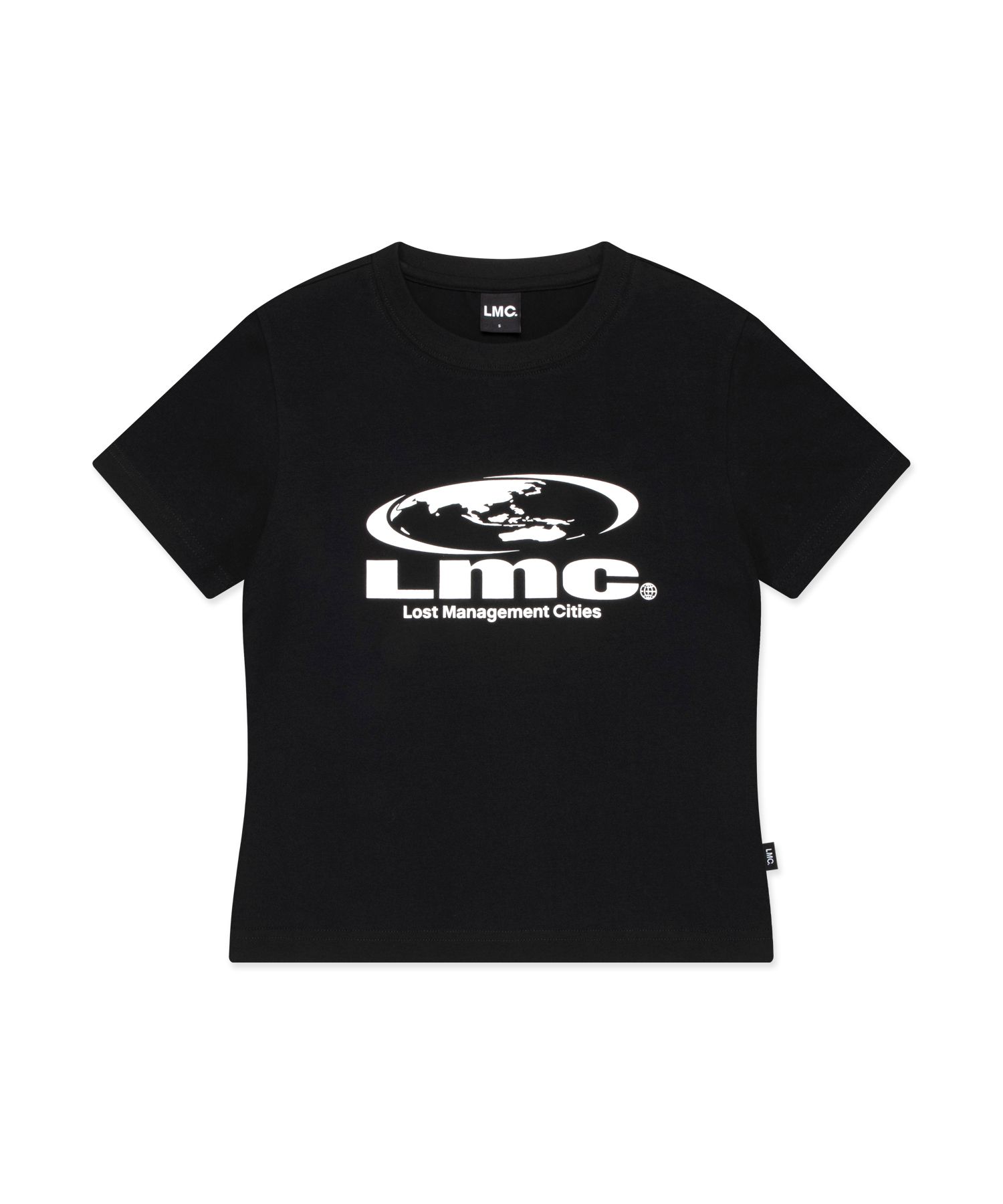 LMC★OVAL GLOBE CROPPED TEE ーTシャツ 엘엠씨(LMC) WM OVAL GLOBE CROPPED TEE black - 사이즈 & 후기