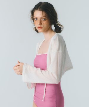 SUMMER RIBBON CARDIGAN_ivory