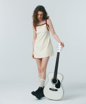 RIBBON COLORING ONEPIECE_cream