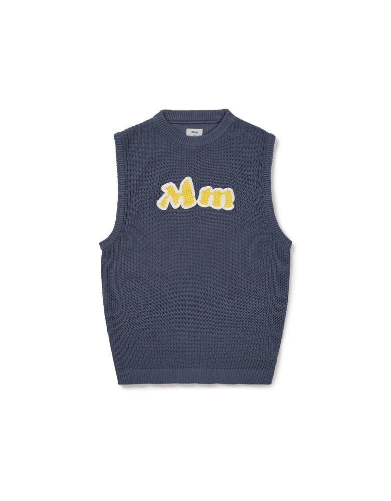 [Mmlg] MM KNIT VEST (VINTAGE BLUE)