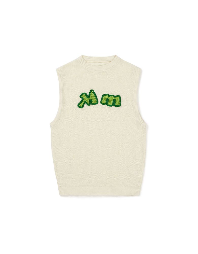 [Mmlg] MM KNIT VEST (IVORY)