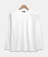 베이직 스탠다드핏 20수 무지 긴팔티셔츠 화이트