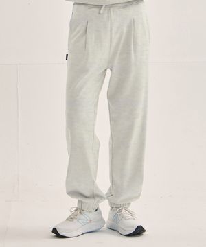 WW 원 턱 조거 스웨트 팬츠[오트밀]