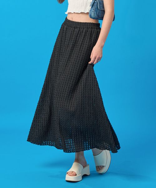 スカート KOLEAT WOMEN Summer Flare Pleated Lace Long Skirt BLACK Long MUSINSA | KOLEAT WOMEN Summer Flare Pleated Lace Long Skirt