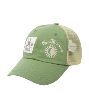 버드 라벨 메쉬 볼캡 [라이트그린]