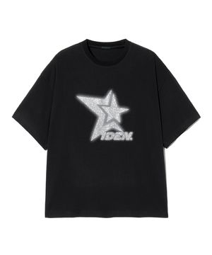 Shooting star round half sleeve [black]