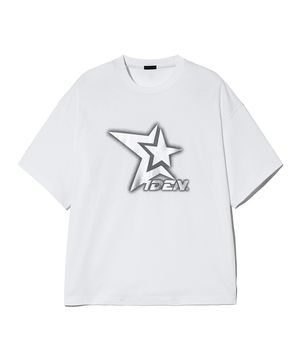 Shooting star round half sleeve [white]