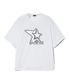 Shooting star round half sleeve [white]